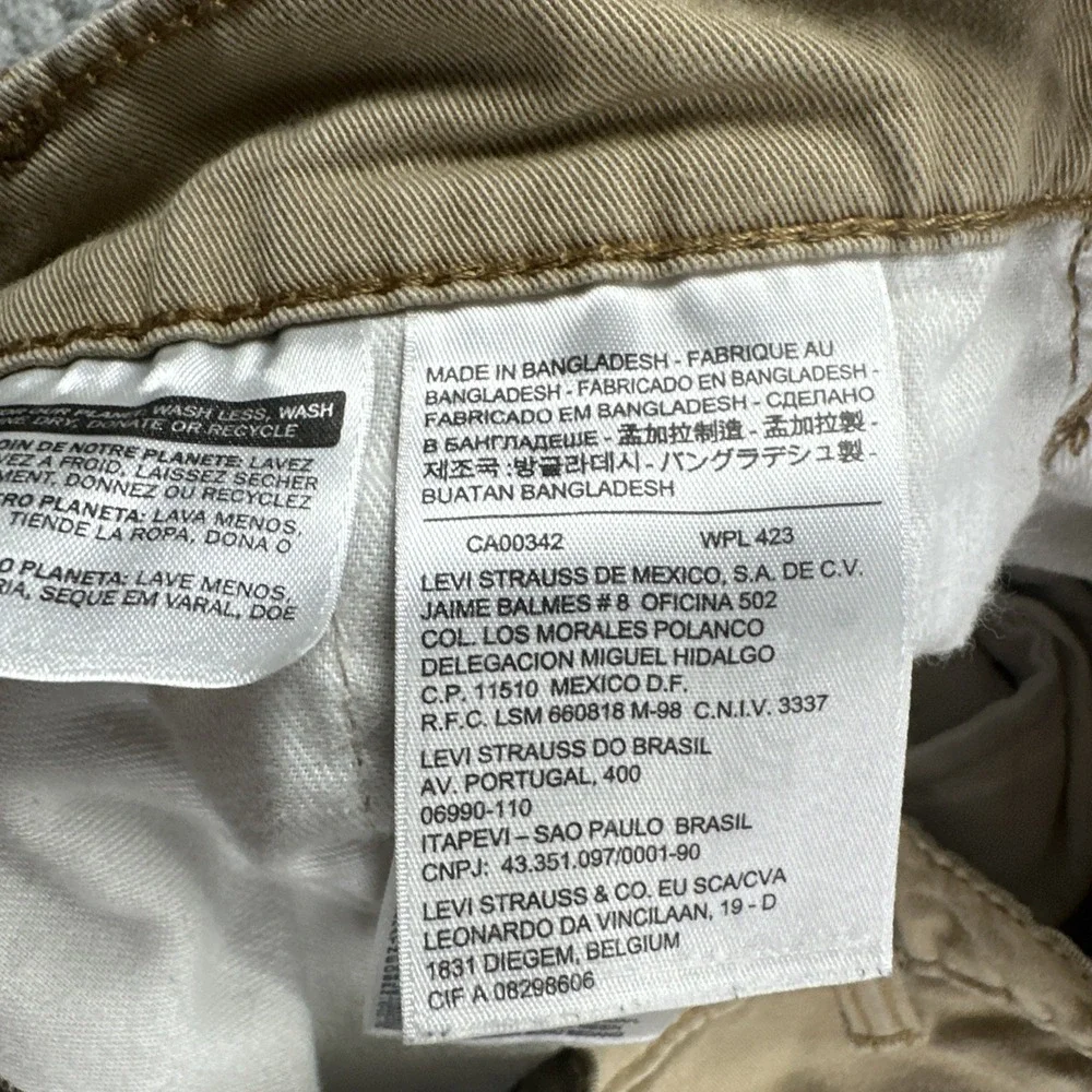 Levi's Cargo‎ Pants Joggers Men 32x30 Beige Stretch Camping Hiking Outdoor Gorp